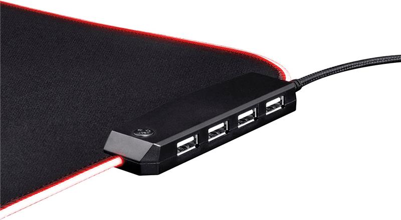 MOUSE PAD TRUST GLIDE-FLEX GAMING RGB C/HUB GXT 765