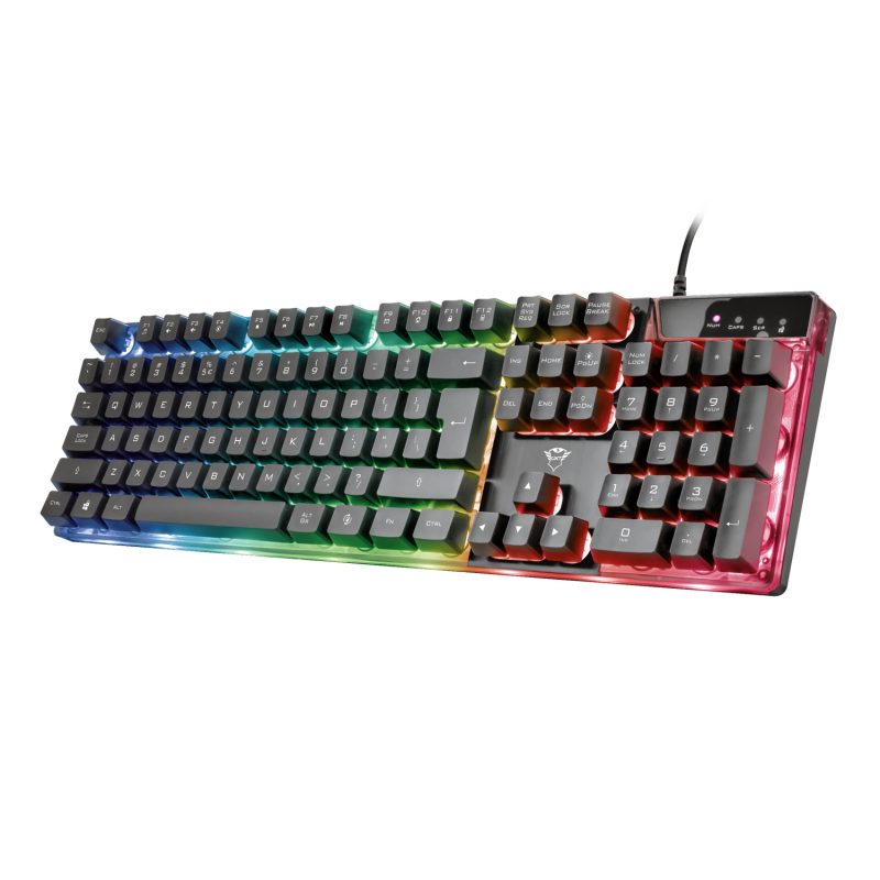 TECLADO TRUST GXT 835 AZOR ILLUMINATED GAMING SP