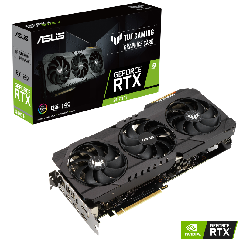 OUTLET PLACA DE VIDEO ASUS TUF GAMING RTX 3070TI 8GB GDDR6