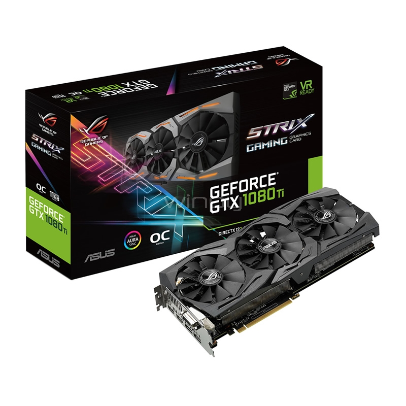 OUTLET PLACA DE VIDEO ASUS ROG STRIX GTX 1080 TI 11GB GDDR6
