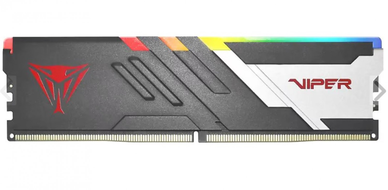 MEMORIA PATRIOT VIPER VENOM DDR5 32GB 6000 MTS RGB SINGLE C130 BLK/SIR PE001064