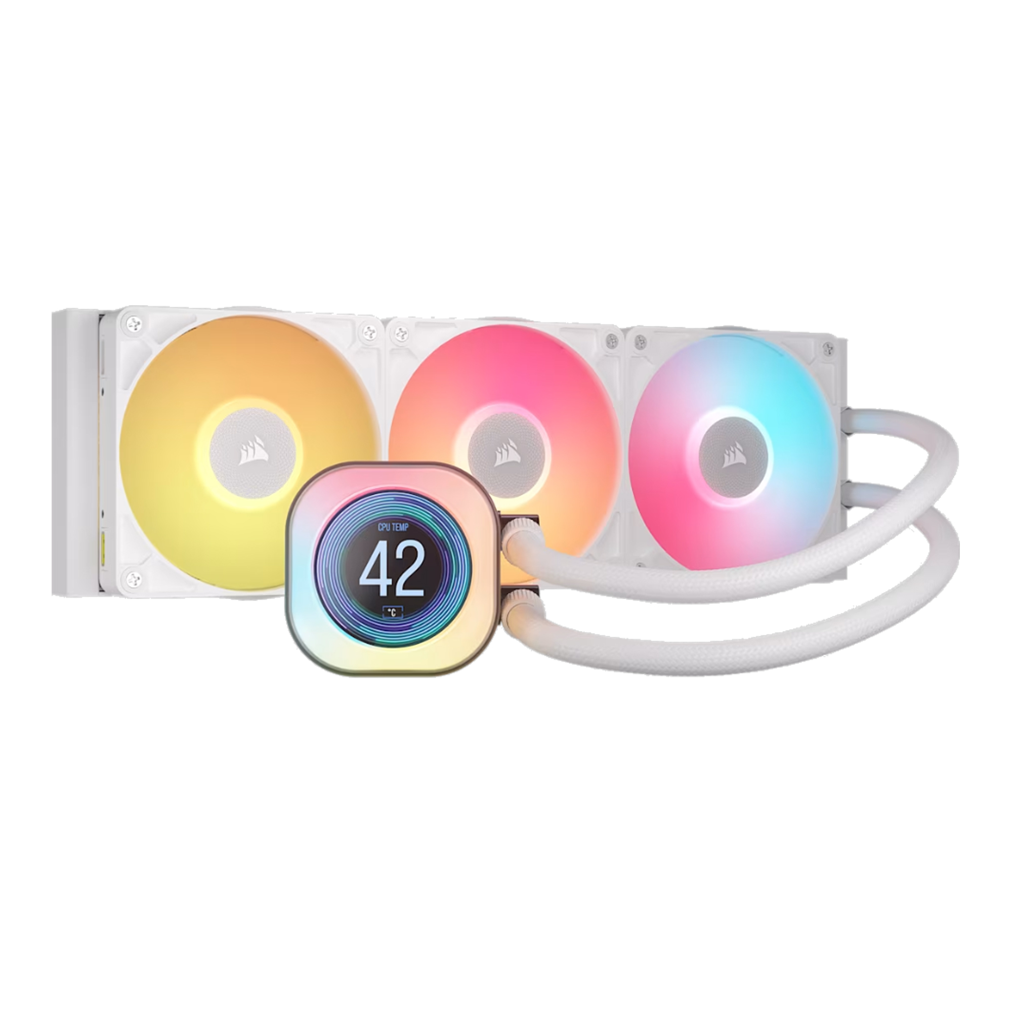 WATER COOLING CORSAIR ICUE LINK TITAN 360 RX LCD 3X CPU COOLER 360MM WHITE