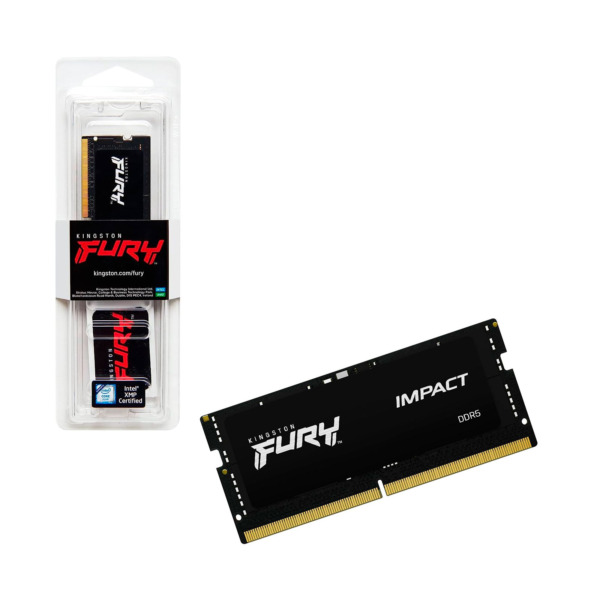 MEMORIA SODIMM KINGSTON FURY DDR5 16GB 5600MHZ IMPACT NEGRA