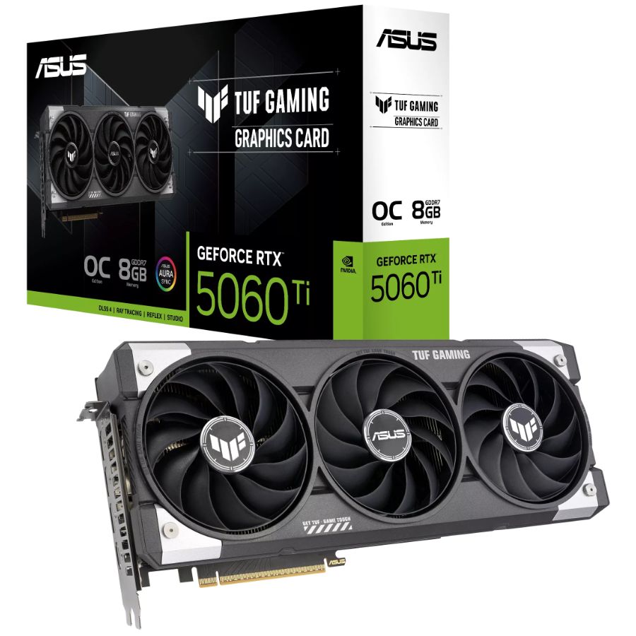 Placa De Video Asus Tuf Gaming Geforce Rtx 5060 Ti Oc 8gb