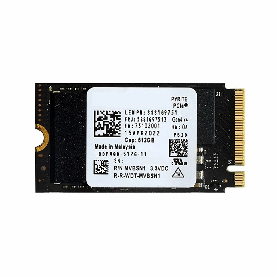 DISCO SOLIDO SSD 512GB M.2 NVME 2241 OEM (SAMSUNG,MICRON,WESTERN DIGITAL,KIOXIA,SK HYNIX,UNION MEMORY)