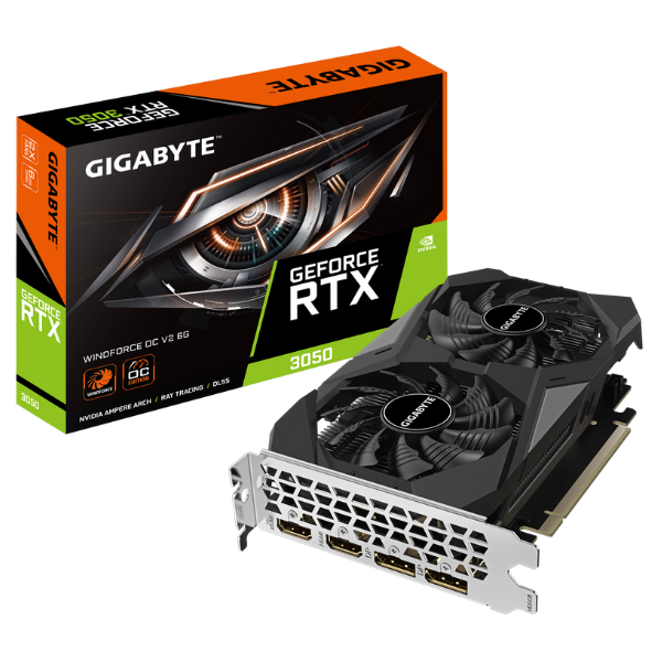 Outlet Placa De Video Gigabyte Geforce Rtx 3050 Windforce Oc V2 6gb