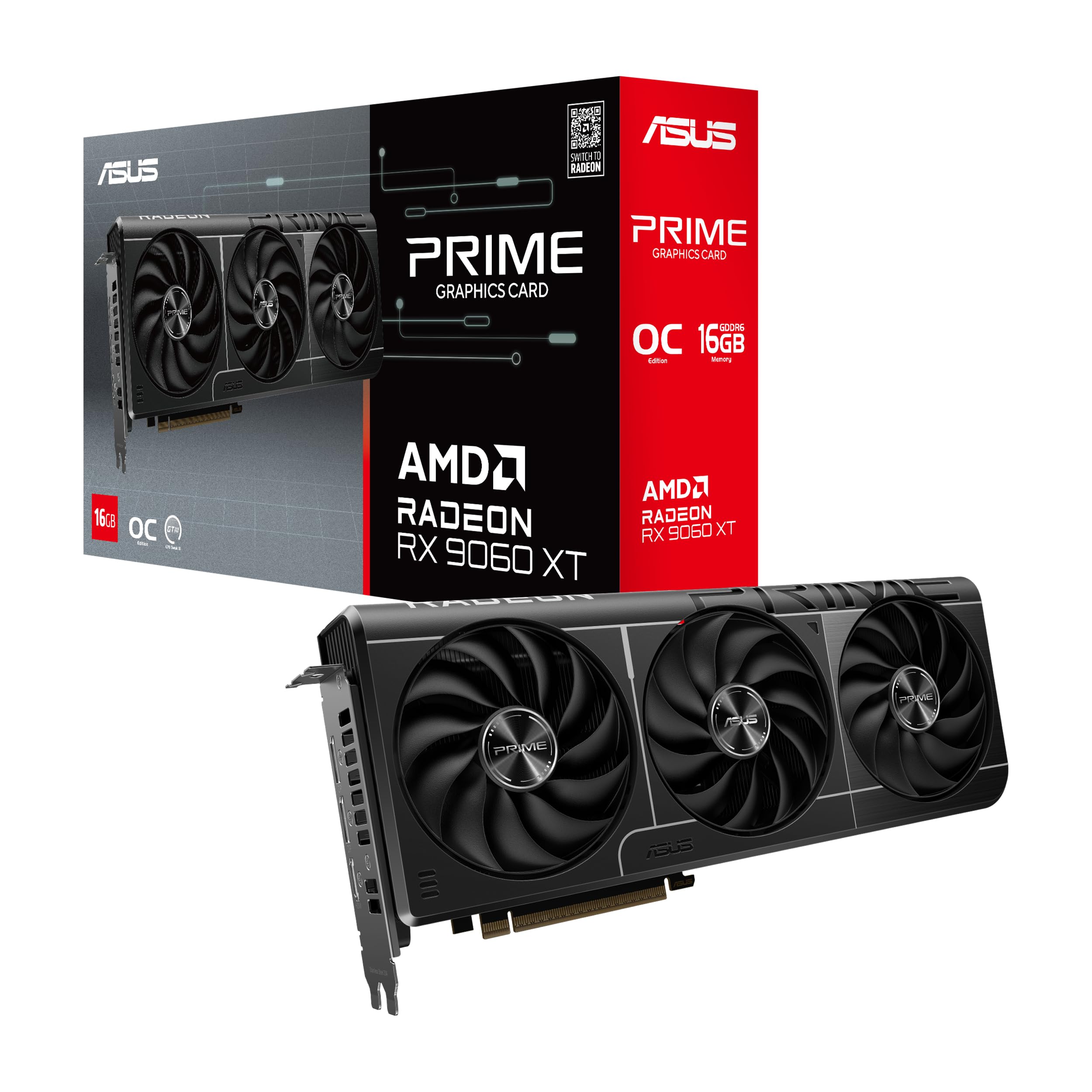 Placa De Video Asus Radeon Rx 9060 Xt Prime Oc 16g