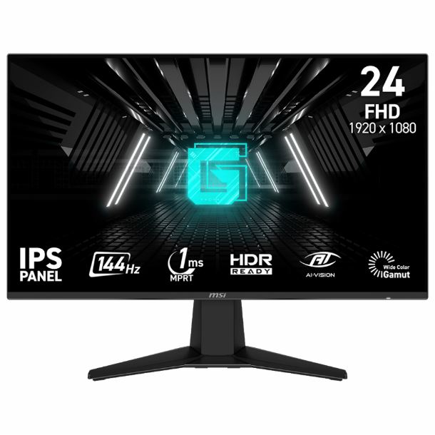 MONITOR GAMER 24" MSI G242L E14 FHD IPS 144HZ 1MS HDMI DP