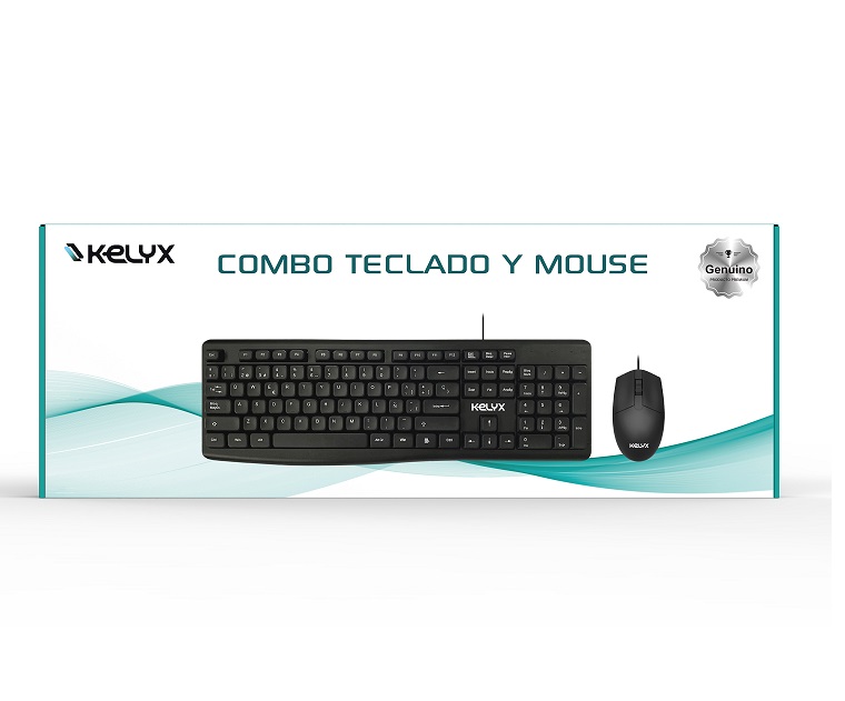 Teclado+mouse Kelyx Usb Cableado Negro
