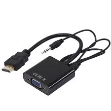 ADAPTADOR HDMI - VGA C/ AUDIO (INCLUYE CABLE DE AUDIO )