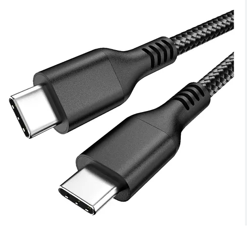 CABLE MALLADO TIPO C A C PD 100W - 5V - 20A - 480MBPS 1 MTS