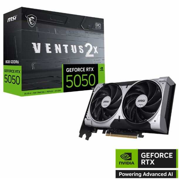 Placa De Video Msi Ventus Geforce Rtx 5050 8g 2x Oc