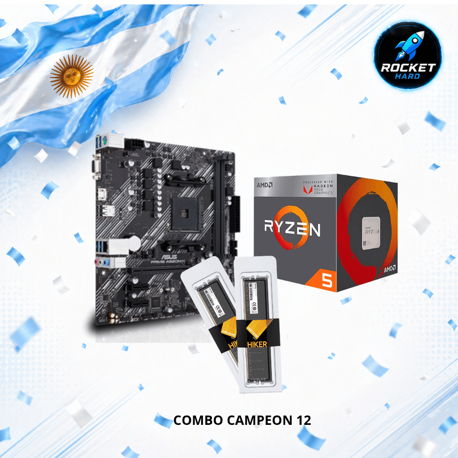 Combo Rocket Ryzen 5 3400g - A520 - 16gb