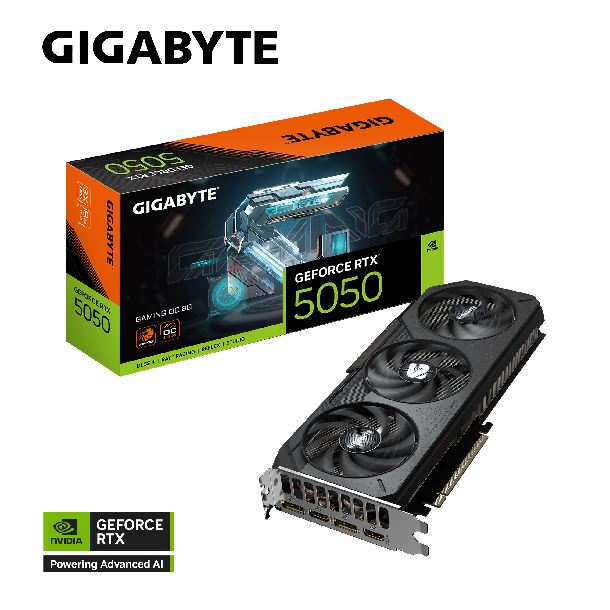 Placa De Video Gigabyte Rtx 5050 Gaming Oc 8gb