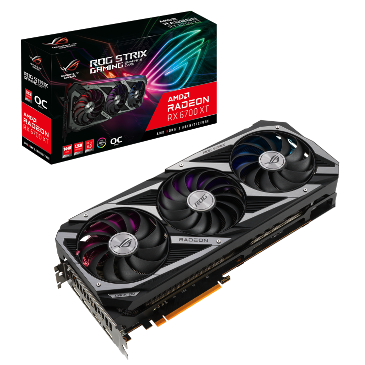 Outlet Placa De Video Asus Rog Strix Rx 6700xt 12gb Gddr6 Oc