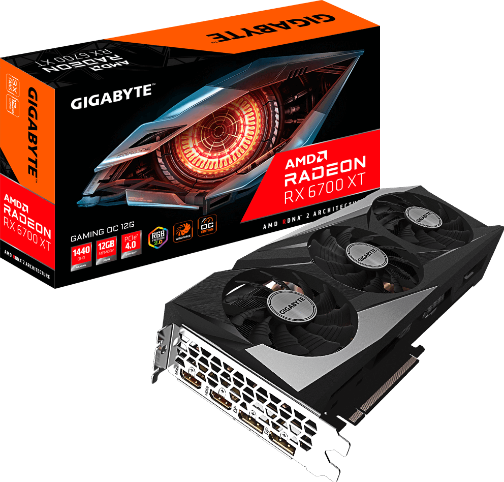Outlet Placa De Video Gigabyte Radeon Rx 6700xt 12gb Gaming Oc