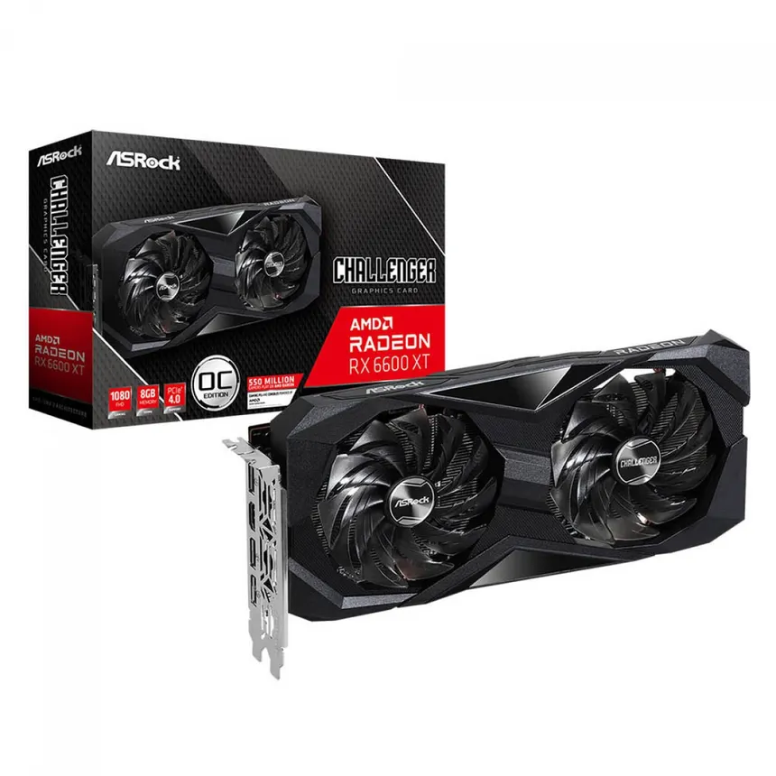 Outlet Placa De Video Asrock Radeon Rx 6600 Xt Challenger 8gb Gddr6 Oc