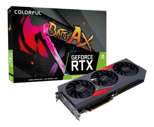 Outlet Placa De Video Colorful Igame Battle Ax 3070 Ti 8gb Gddr6x