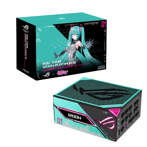 Fuente 1200w Asus Rog Thor 1200p Iii Platinum 80 Plus Platinum Hatsune Miku Edition