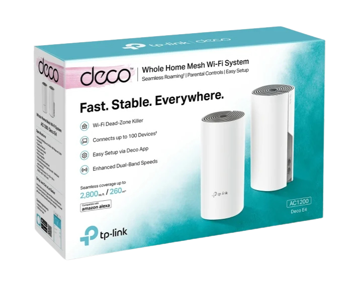 Deco E4 Pack De 2 Mesh Tp Link Ac1200 Wifi System
