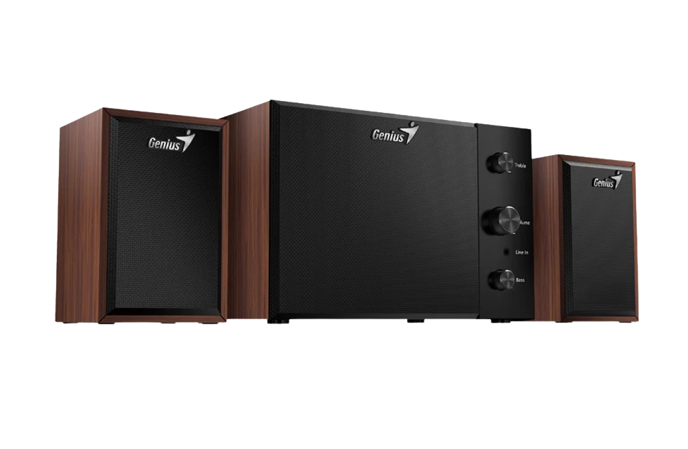 Parlantes Genius Sw-2.1 350 10w (madera)