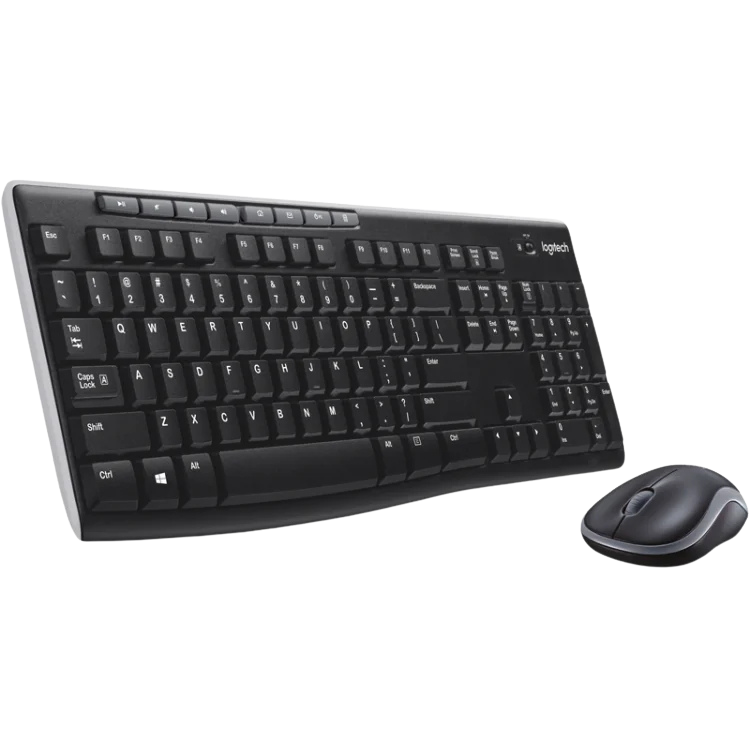 Teclado+mouse Logitech Wireless Mk270 Black