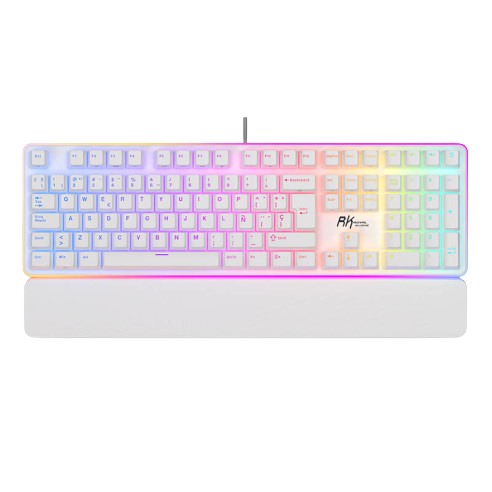 Teclado Royal Kludge Rk918 White Switch Brown 100%