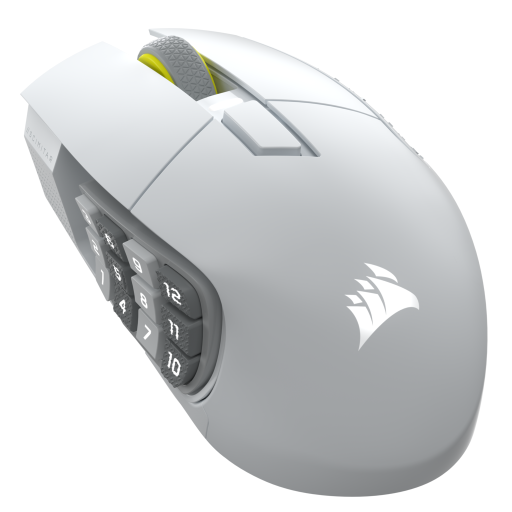 Mouse Gamer Corsair Mmo Scimitar Elite Wireless Se, Blanco