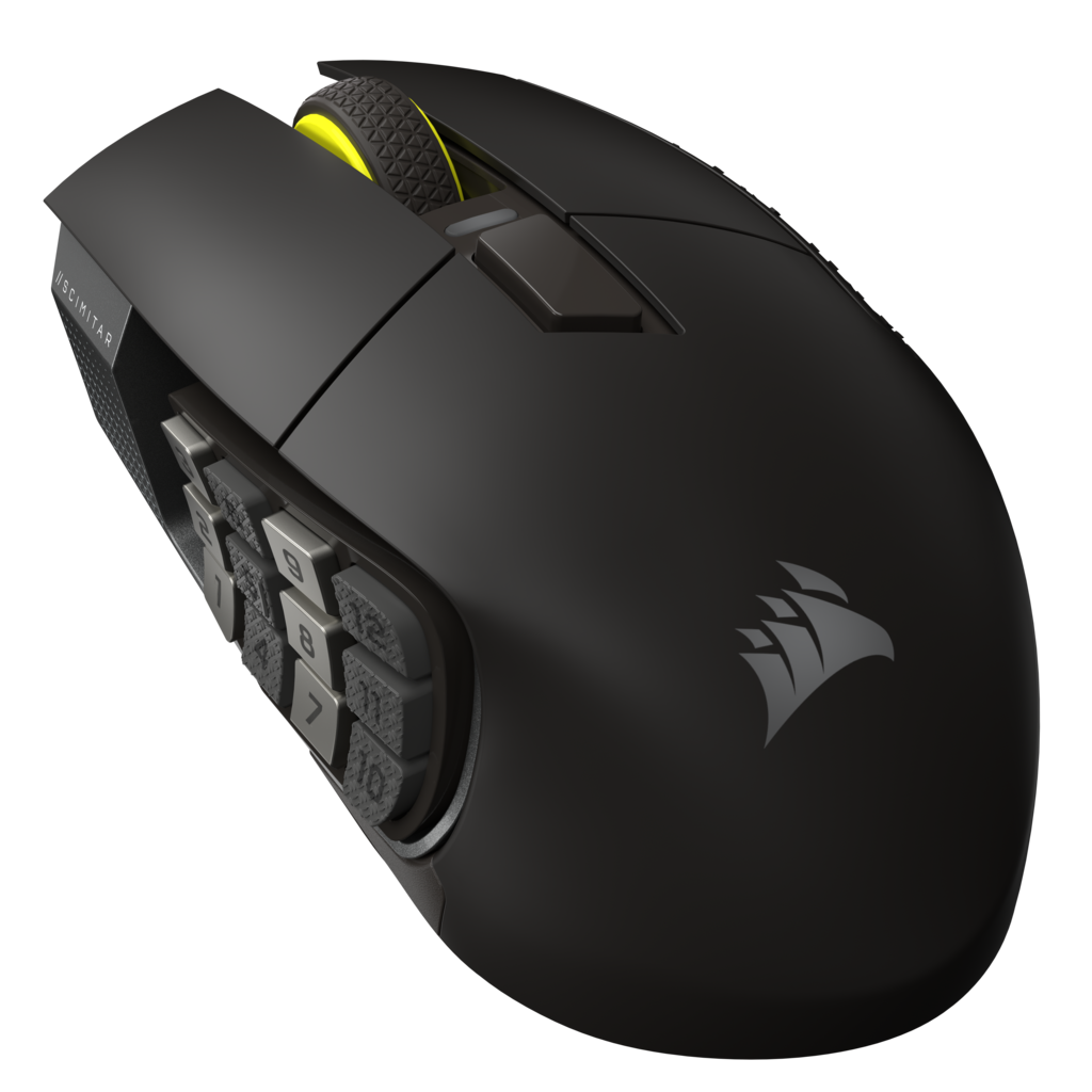 Mouse Gamer Corsair Mmo Scimitar Elite Wireless Se, Gris MetÁlico