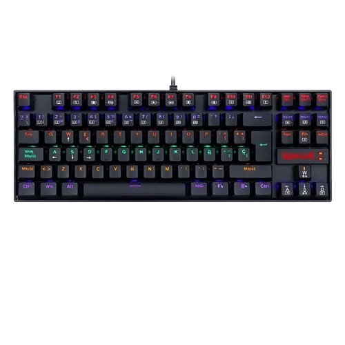 Teclado Redragon Kumara 2 K552 Rainbow Negro