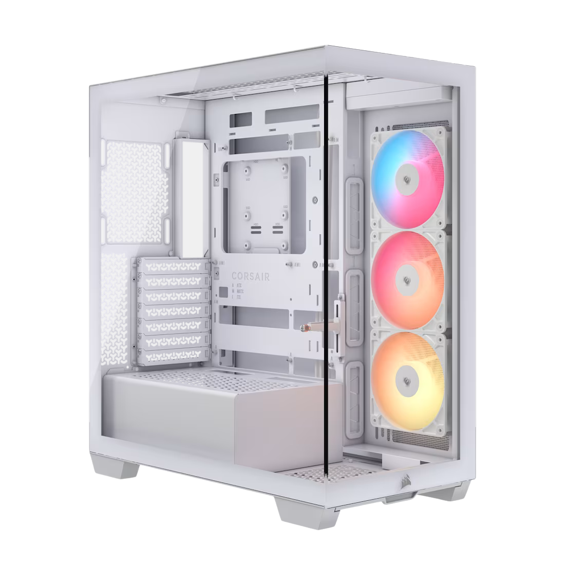 Gabinete Corsair 3500x Rs-r Argb Mid Tower Blanco