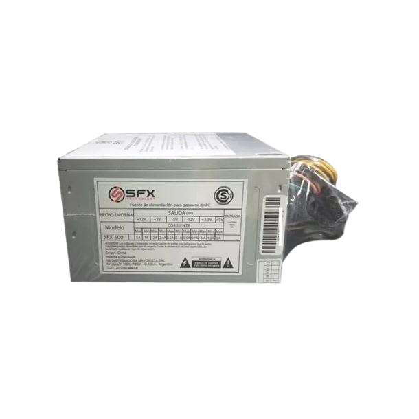 Fuente Sfx 500w 20+4 Sata