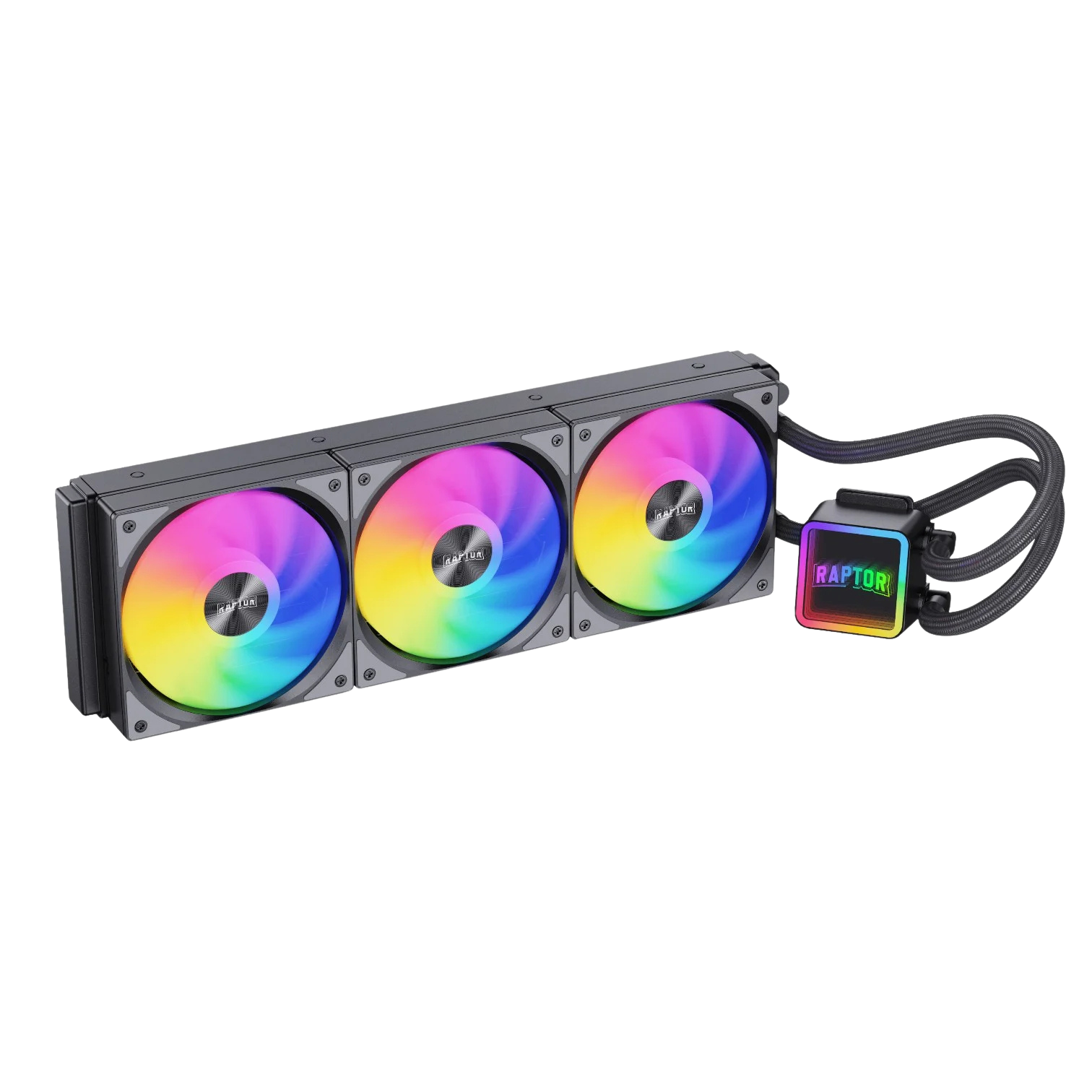 Water Cooling Raptor Aqua Core 360 3x Cpu Cooler 360mm Negro