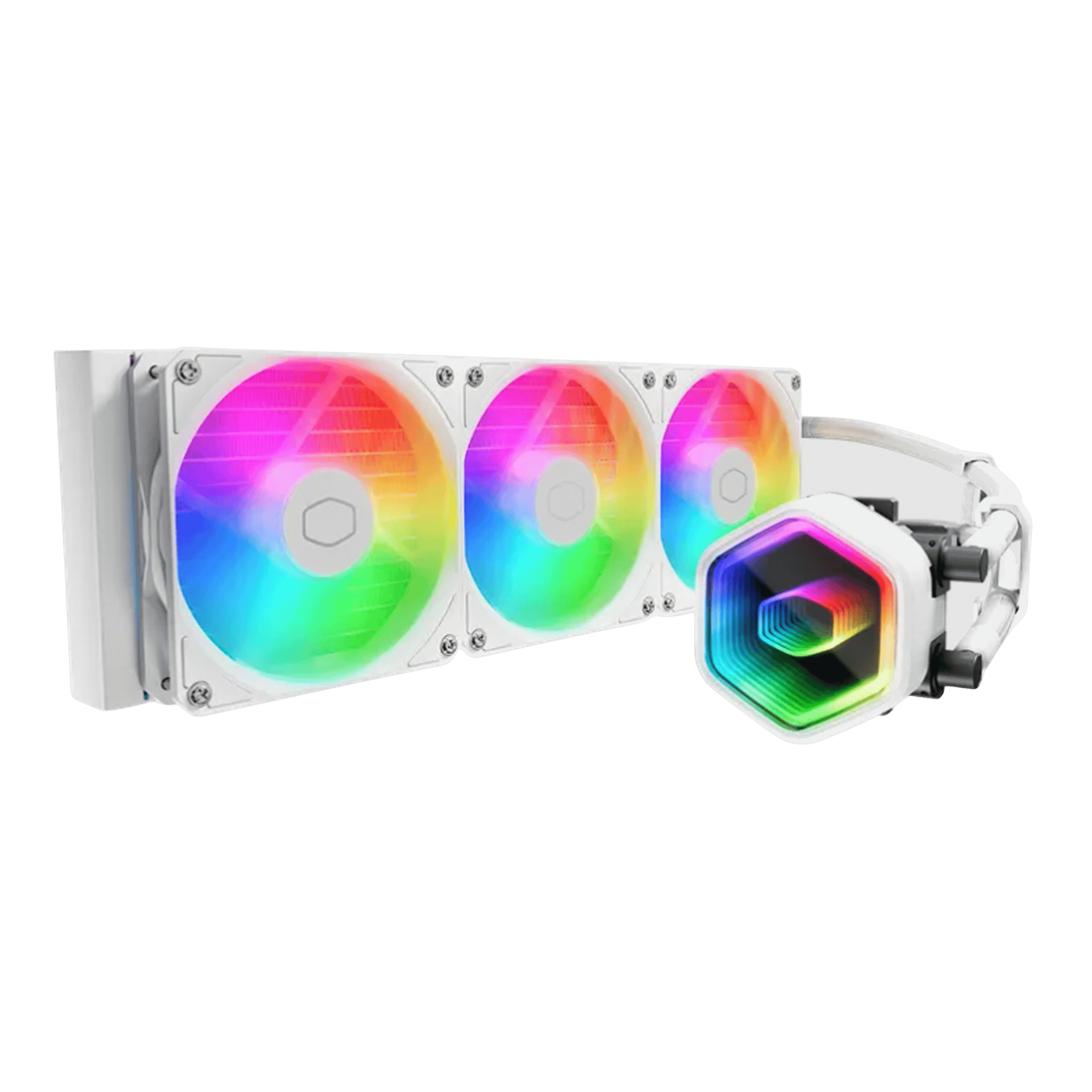 Water Cooler Cooler Master Masterliquid 360 Core Ii Argb Pwm White