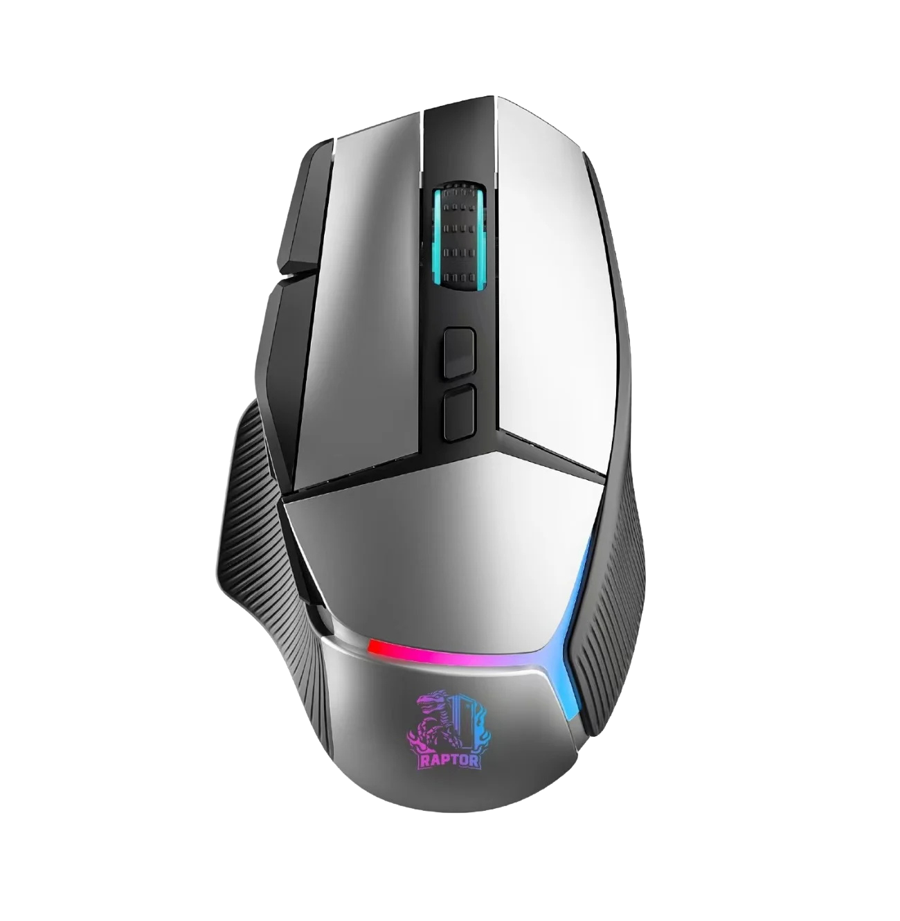 Mouse Gamer Raptor Storm Grip Wireless 9 Botones 24000dpi Retroiluminado C/software