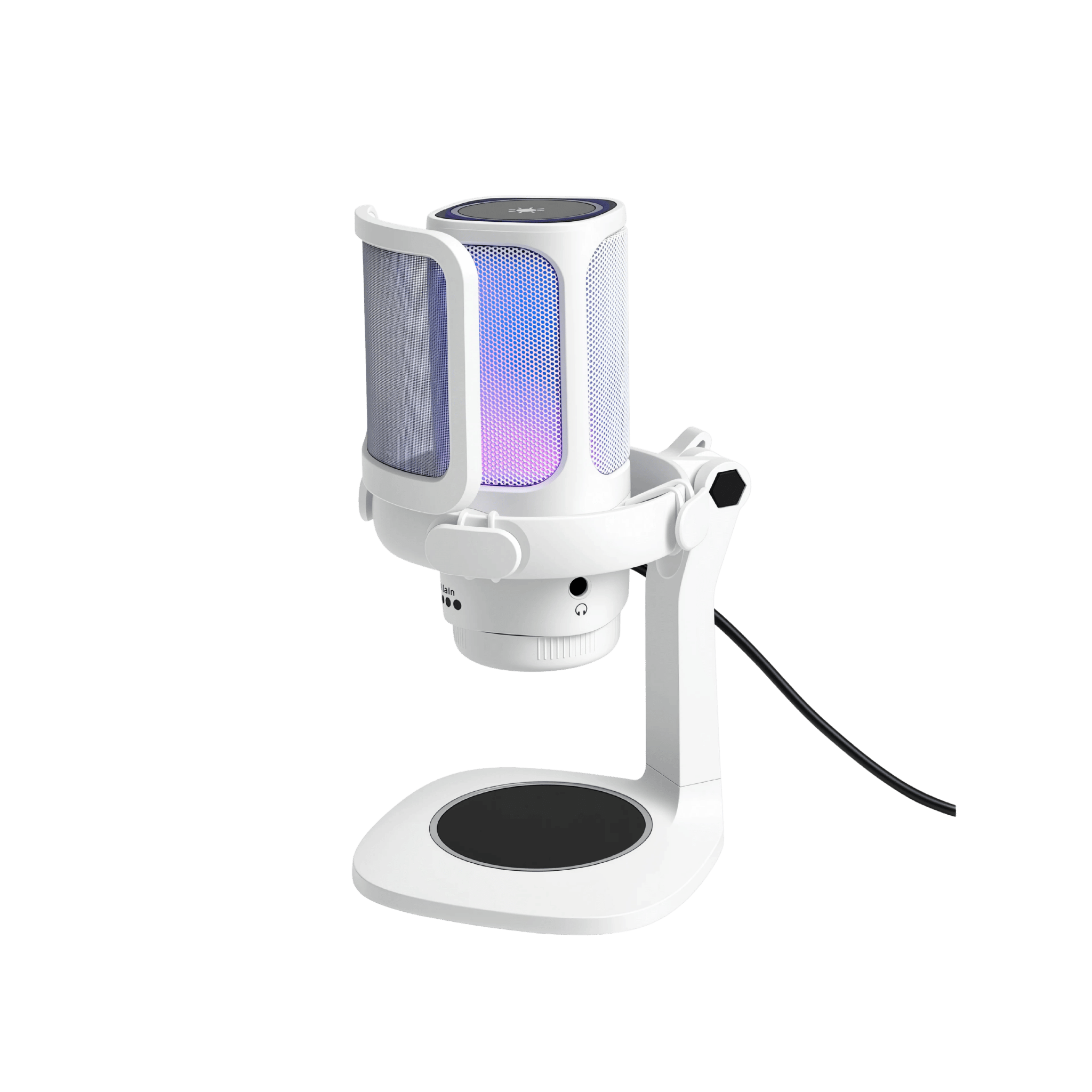 MICROFONO RAPTOR VOX RGB USB P/STREAMING WHITE