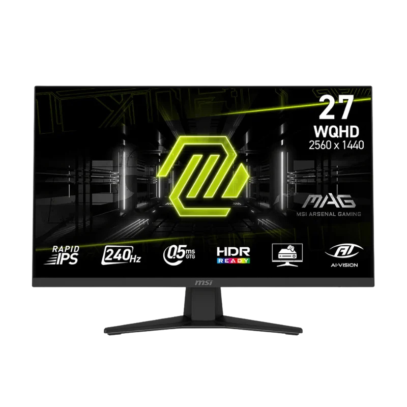 MONITOR GAMER MSI 27" MAG 274QF QHD RAPID IPS 240HZ 0.5MS FLAT 2XHDMI + 1XDP (II)