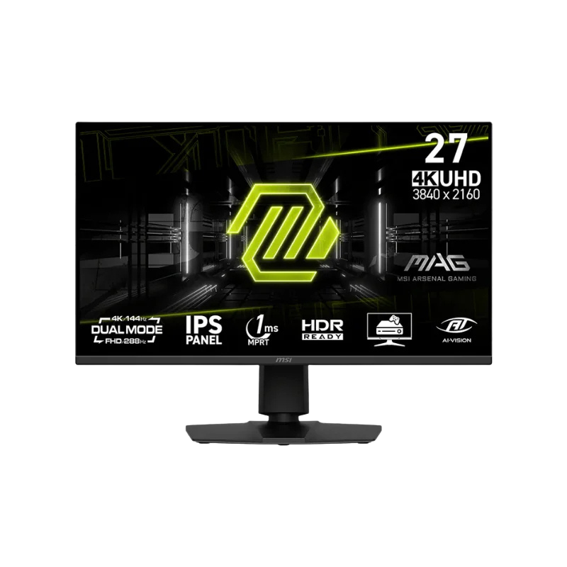 MONITOR GAMER MSI 27" MAG 275UPD UHD IPS 144HZ 1MS FLAT 2XHDMI + 1XDP PIVOTEABLE (II)