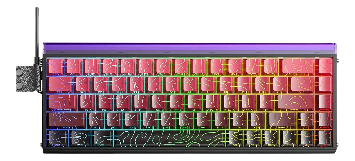 Teclado Aula Hero 68 He Black Red Sw Dragon King Magnetico