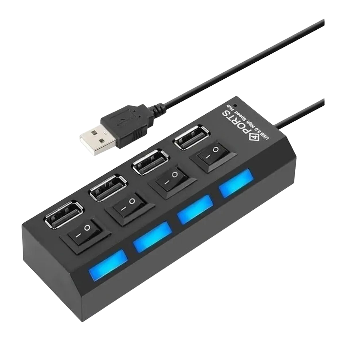 Hub Usb 2,0 4 Puiertos C/ Salida Alimentacion