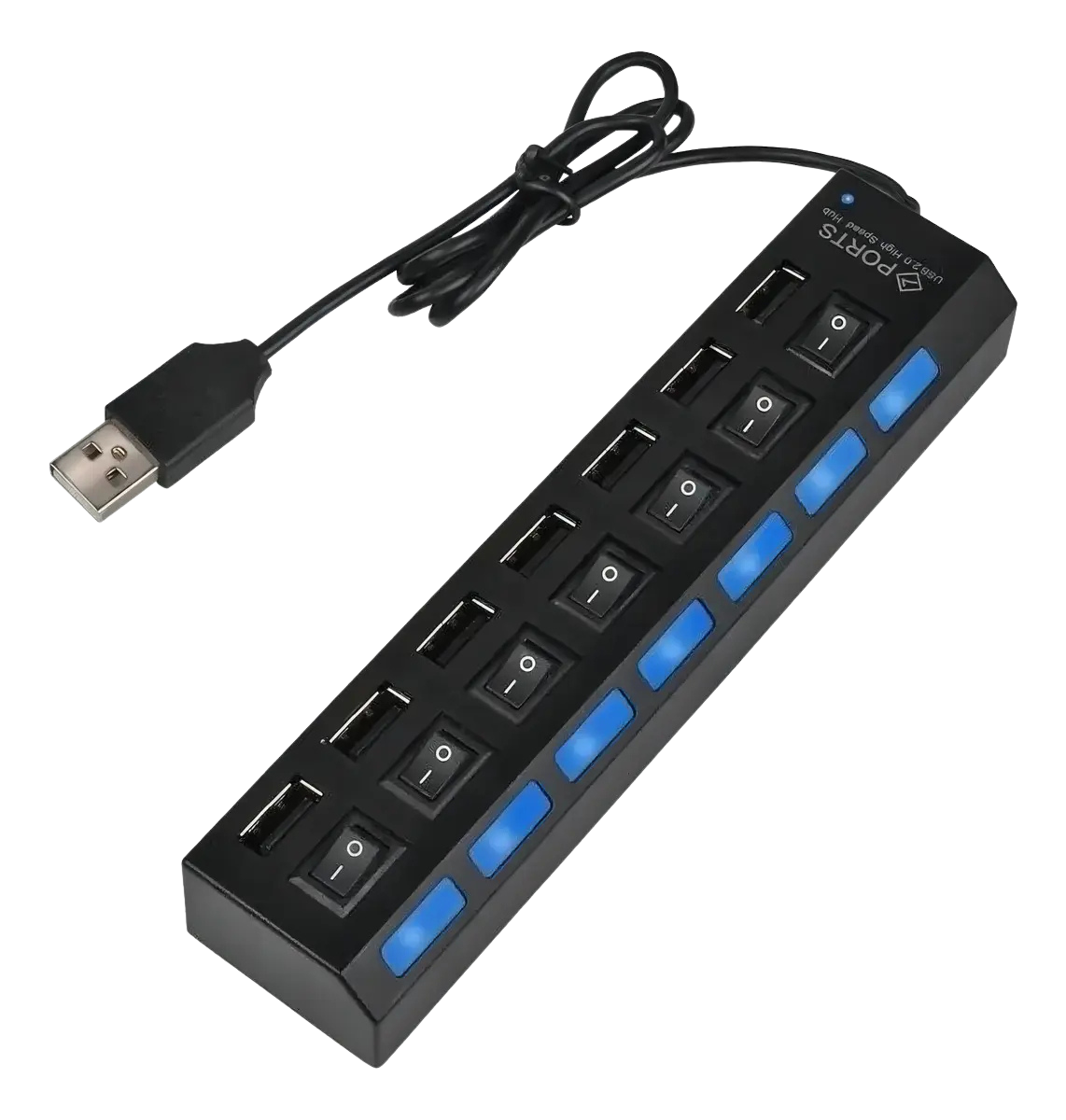 Hub Usb 2,0 7 Puertos C/ Interruptor