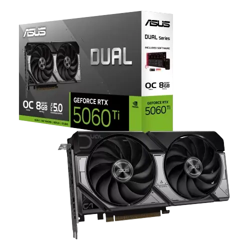 PLACA DE VIDEO ASUS DUAL RTX 5060 TI OC EDITION 8G