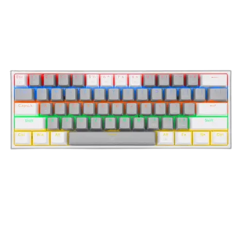 TECLADO REDRAGON INALÁMBRICO FIZZ PRO K616 GRIS/BLANCO