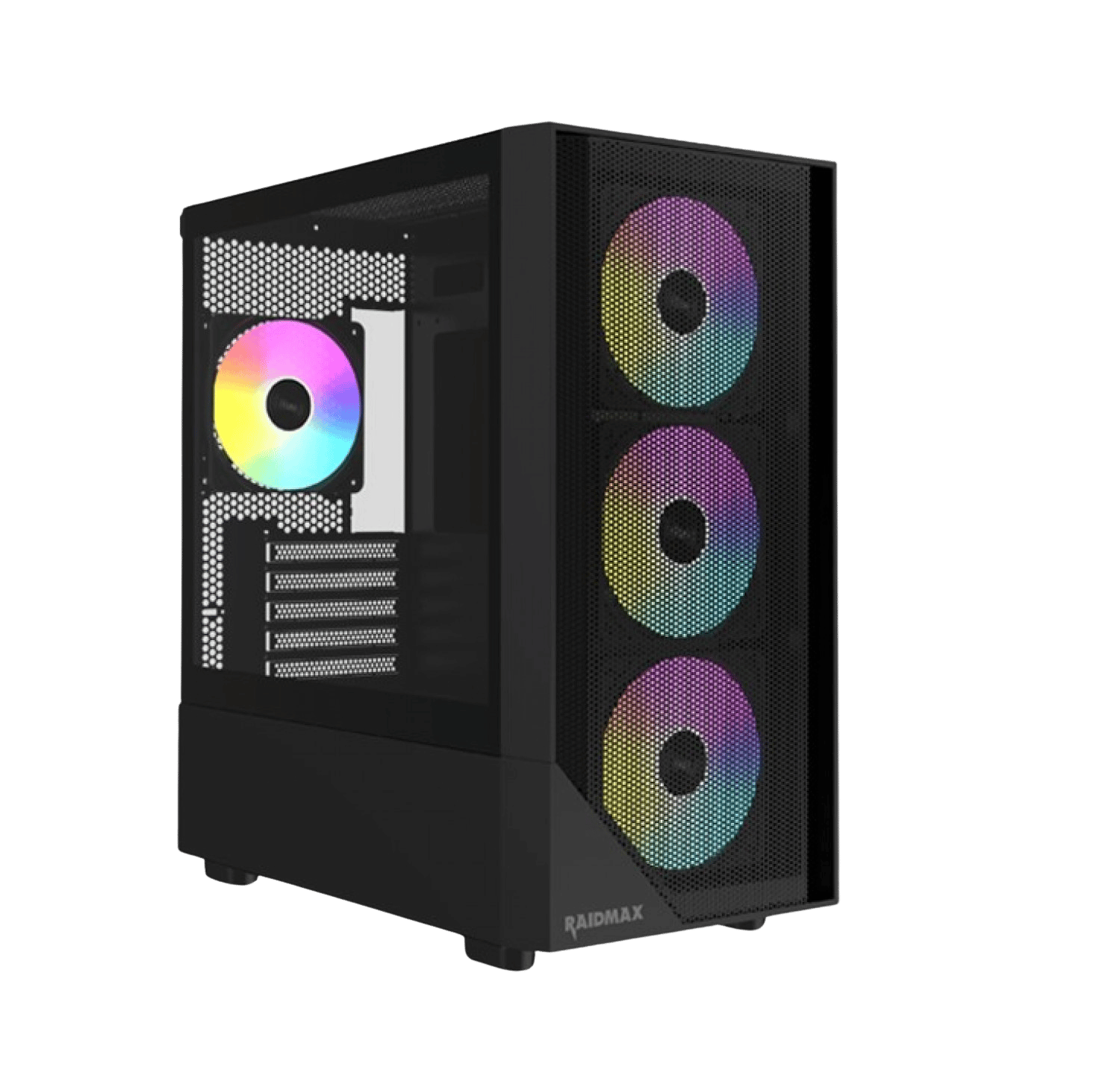Gabinete Gamer Raidmax Meshian X609m Black Microatx Tg Argb