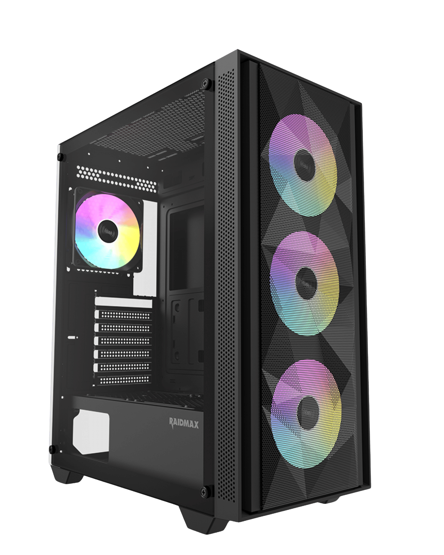Gabinete Gamer Raidmax Vector V217 Black Argb Tg