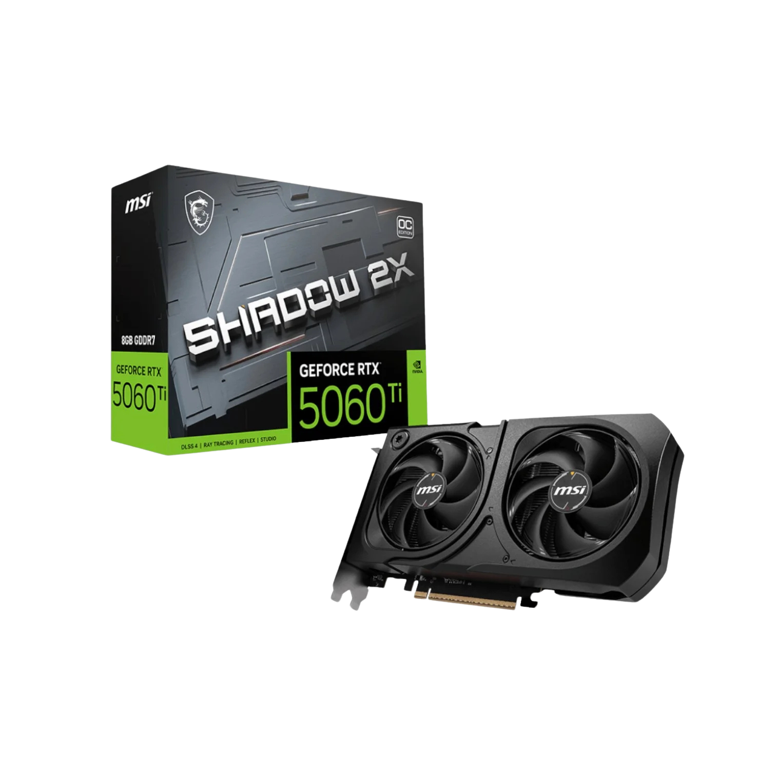 Placa De Video Msi Shadow 2x Rtx 5060 Ti 8gb Gddr7 Open Box
