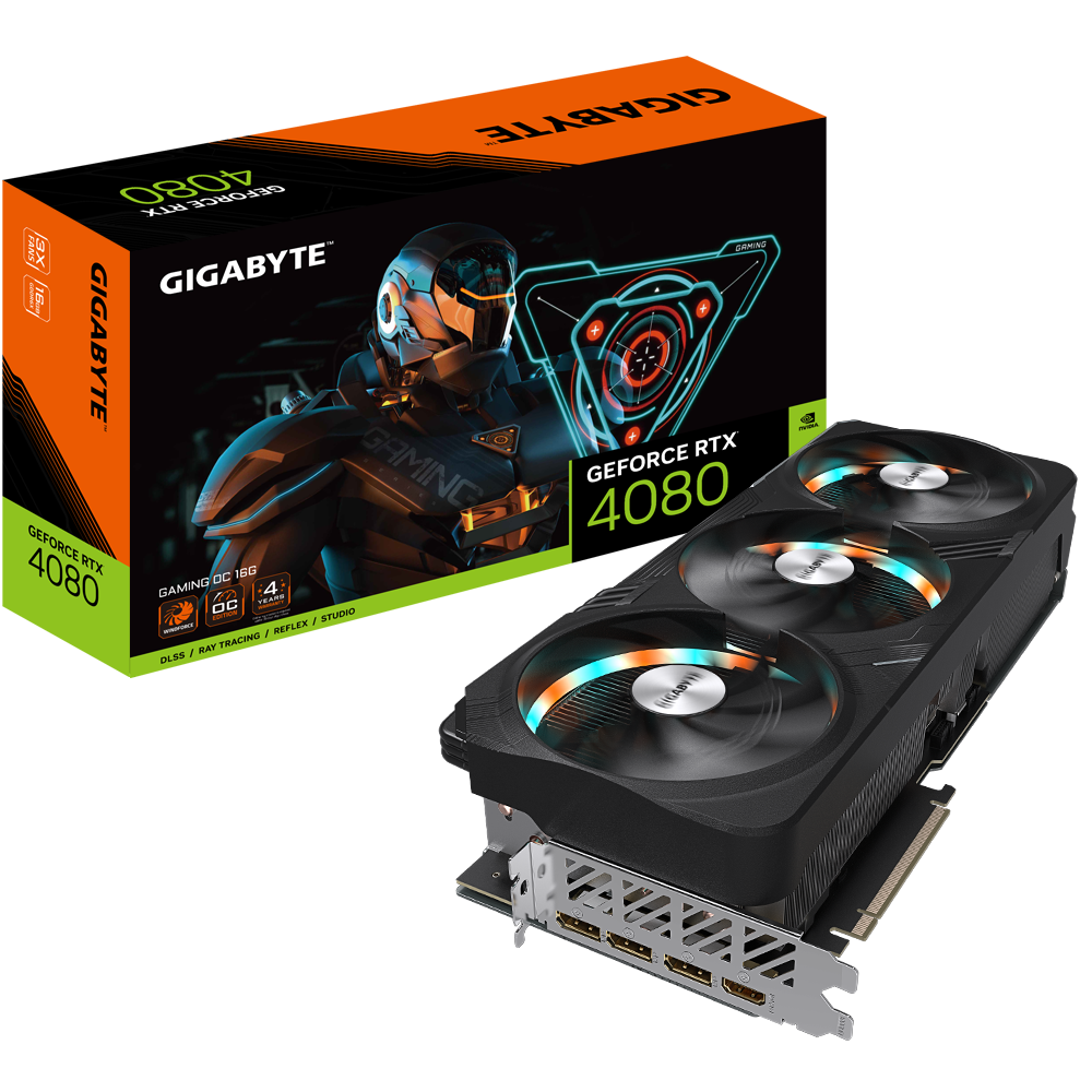 Placa De Video Gigabyte Nvidia Geforce Rtx 4080 16gb Gaming Oc 