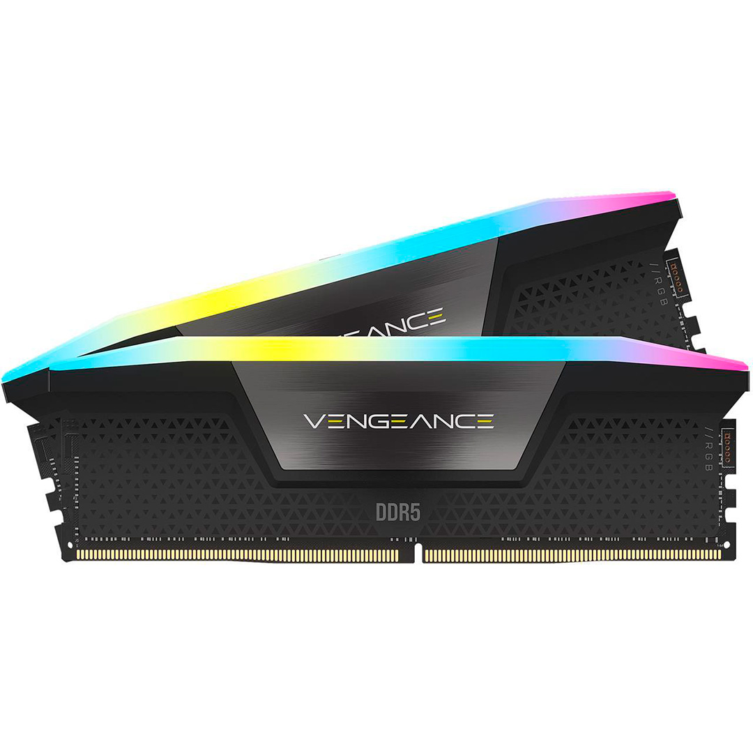 MEMORIA 32GB 2X16 5600MHZ DDR5 VENGEANCE RGB AMD EXPO BLACK CORSAIR