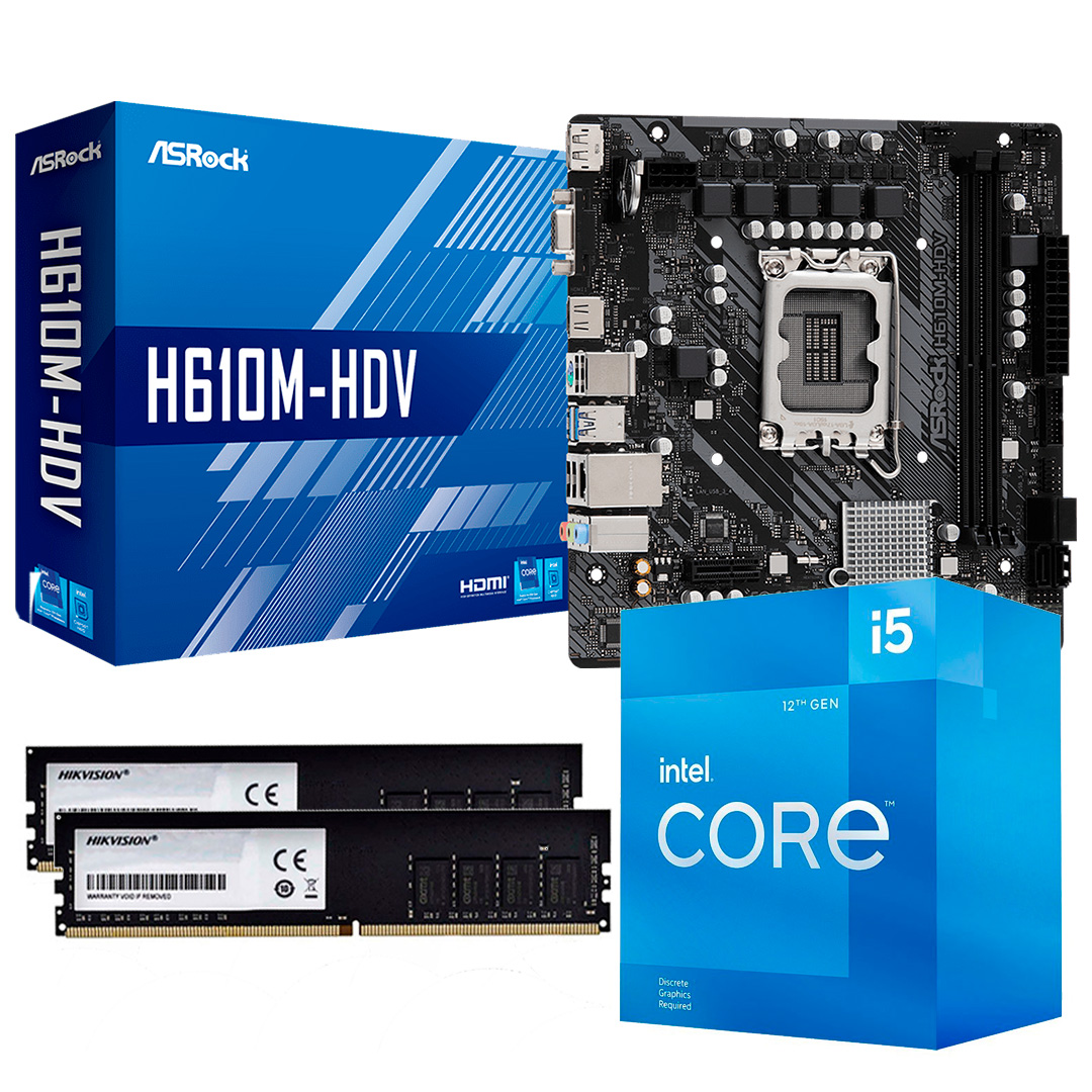 Combo Actualizacion Intel I5 12400f + H610m + 16gb Ram