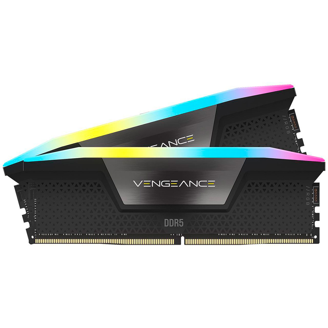 MEMORIA 64GB 2X32 5600MHZ VENGEANCE RGB BLACK DDR5 CORSAIR